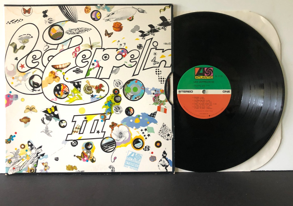 LED ZEPPELIN III 1982 Atlantic Gatefold CRC Columbia Club Carrollton VG++/VG