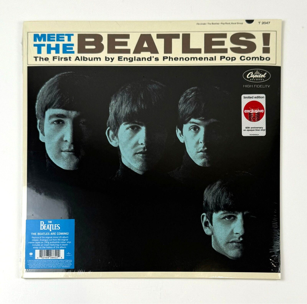Meet The Beatles 2024 Limited Edition 60th Anniversary Opaque Blue Vinyl SEALED