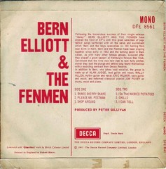 Bern Elliott & The Fenmen – Bern Elliott & The Fenmen (7″) (Very Good Plus (VG+)