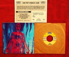 NIRVANA SLIVER 1990 SUB POP 45 AND PICTURE SLEEVE WITH INSERT KURT COBAIN