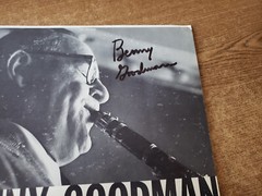AUTOGRAPHED 1950s VG/VG+ Benny Goodman – Swing Into Spring LP33
