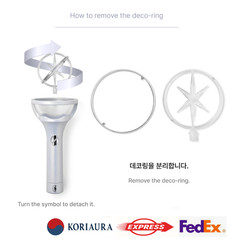 KATSEYE OFFICIAL LIGHT STICK/Strap,6Card,Bag,Tracking Code FANLIGHT GOODS SEALED