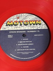 Stevie Wonder Number 1’s Limited Edition Translucent Red Vinyl, EX, Shrink, Hype