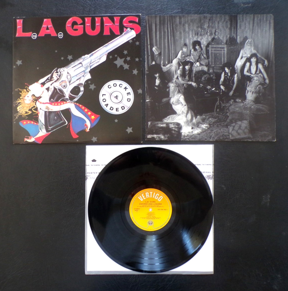 LA GUNS Cocked & Loaded 19989 Original US VERTIGO PRESSING