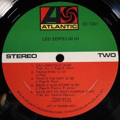 Led Zeppelin – III 1970 US First Press Monarch Press VG