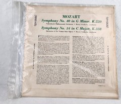 MMS-65 Mozart Symphony No. 40 G Minor K.550 & 34 C Major K.338 10″ Vinyl LP