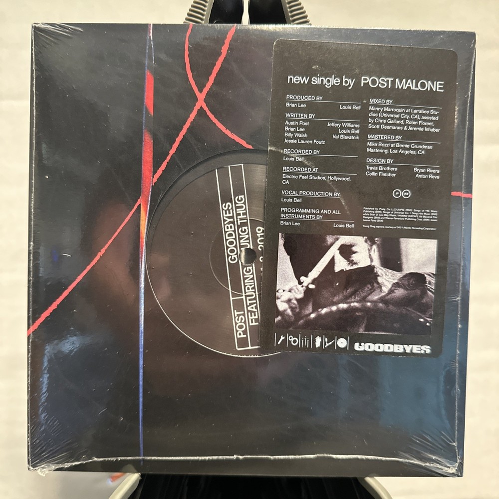 Post Malone Goodbyes 7” Vinyl Record SEALED with Hype Sticker