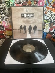 3 DOORS DOWN The Greatest Hits VG++ BLACK TRANSLUCENT VINYL W/HYPE STICKER