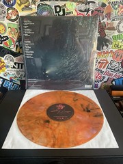 STRANGER THINGS 5 Soundtrack VG++ ORANGE/BLACK MARBLE VINYL W/HYPE STICKER