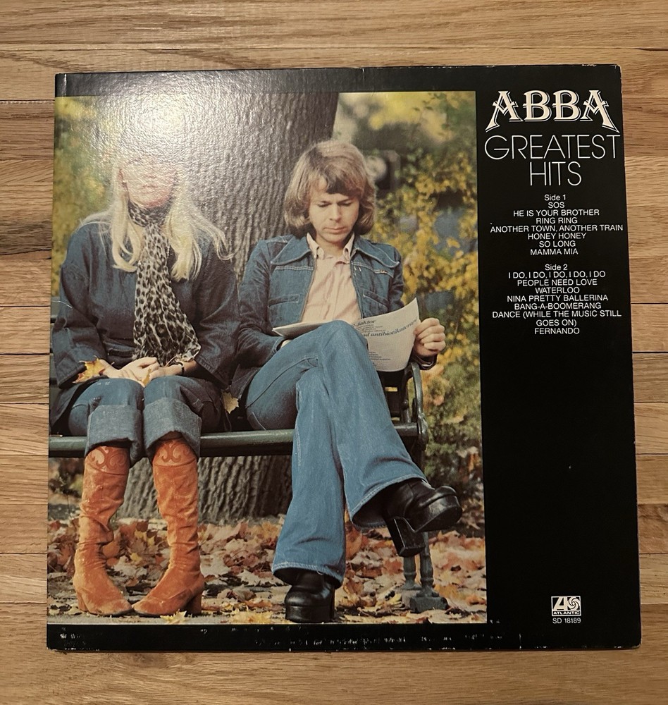 ABBA Greatest Hits Vinyl LP Record Atlantic SD-18189 Gatefold Original 1976 EX