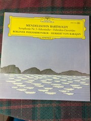 MENDELSSOHN/SYMPHONIE Nr.3/HEBRIDEN-OUVERTURE/HERBERT VON KARAJAN LP Germany