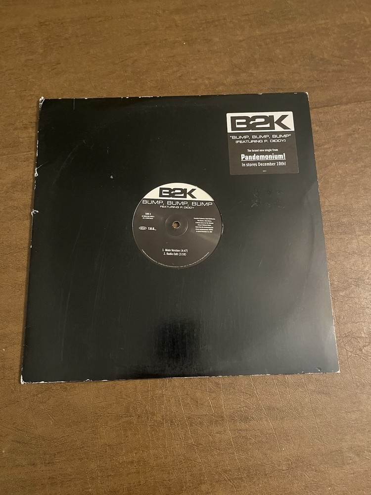 B2K  Featuring P. Diddy, Bump, Bump, Bump, 12″ Vinyl LP Single 2002, Sony Music