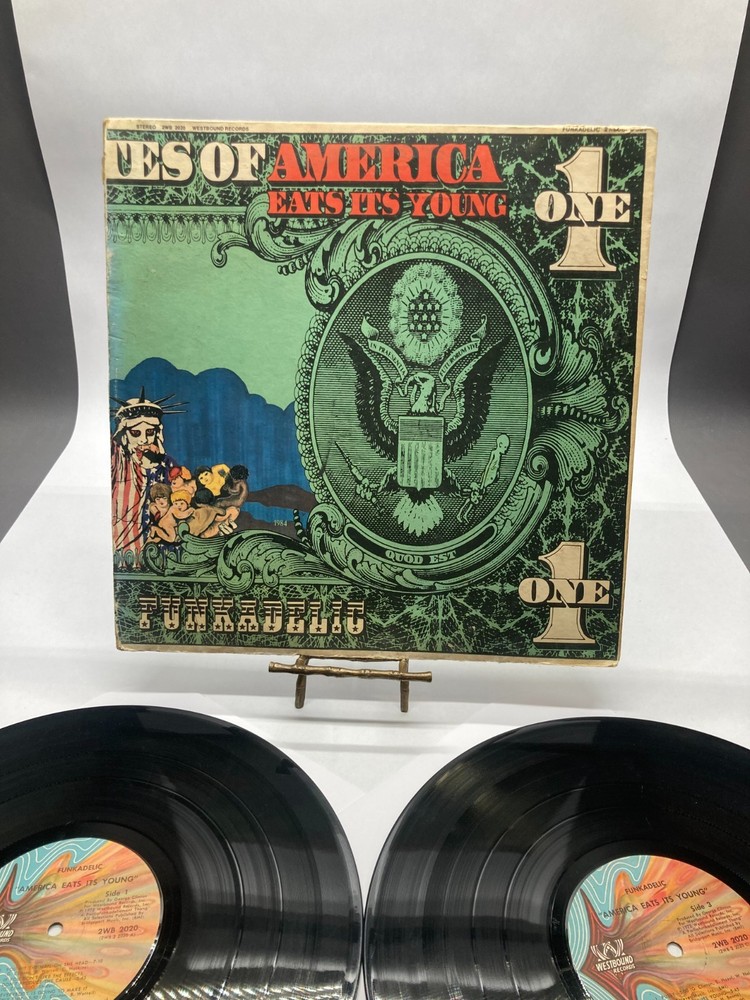 Funkadelic America Eats Its Young Vintage Vinyl LP 1972 Westbound Record 2WB2020
