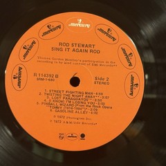 ROD STEWART Sing It Again Rod 1972 Mercury 1st Press SRM1680 -1/-1 Maggie May EX