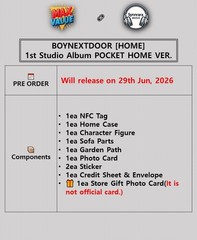 BOYNEXTDOOR HOME 1st Studio Album POCKET HOME Ver/NFC+Home+Figure+Sofa+Card+GIFT