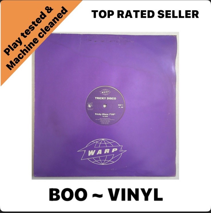 Tricky Disco – Self-Titled – Warp Records 12″ Vinyl 1990 UK Techno Bleep WAP 7