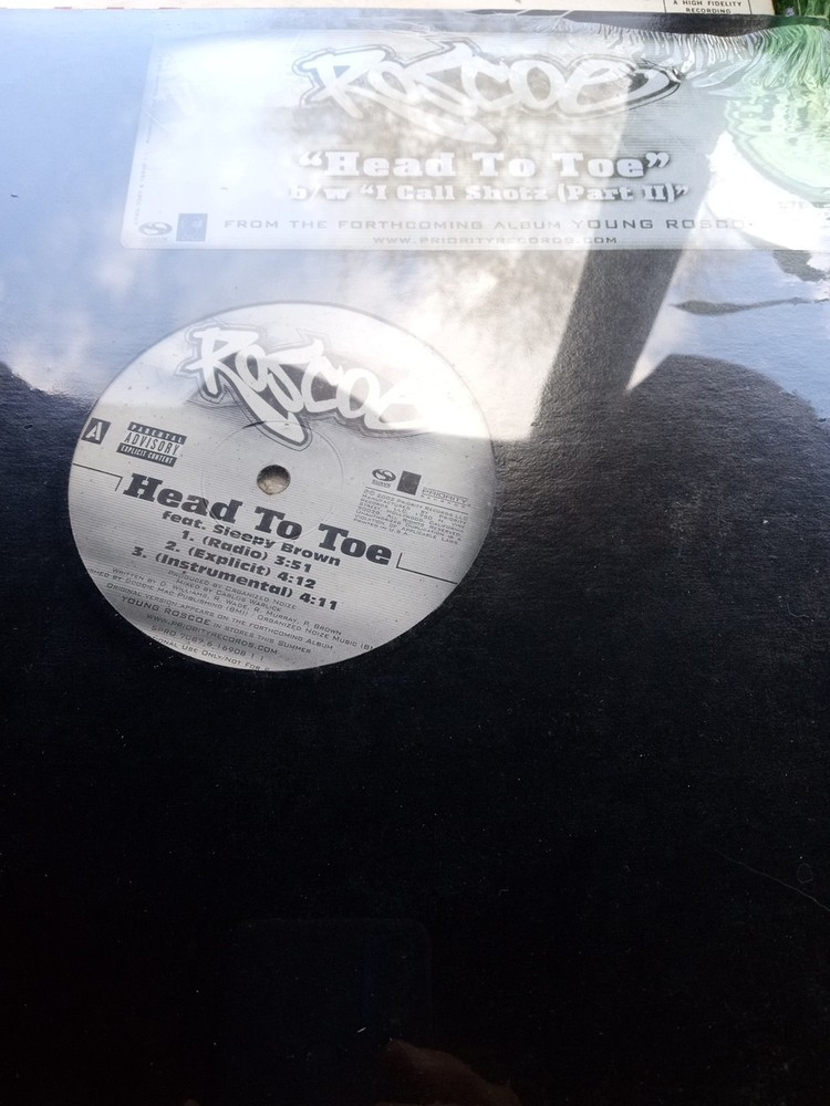 Roscoe, Head To Toe / I Call Shotz Part II“, Promo Vinyl Record New Never Played