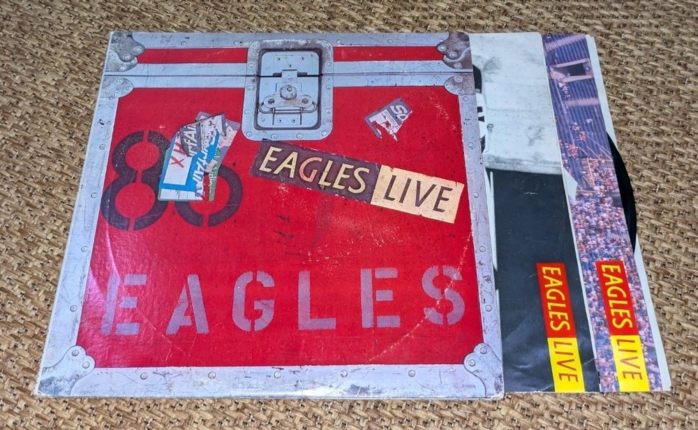 Eagles Live 1980 Double LP Gatefold Vinyl Album Asylum Records BB706 VG Walsh