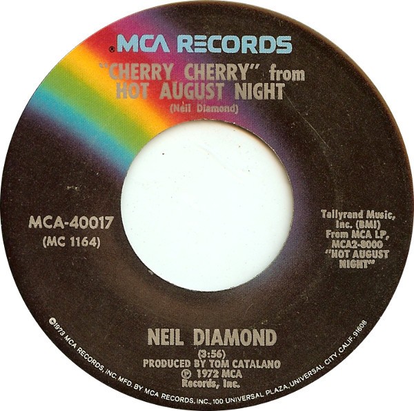 Neil Diamond – Cherry Cherry / Morningside (7″) (Very Good Plus (VG+)) – 4250181