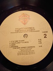 Promo Fred Schneider & The Shake Society Self Titled LP Vinyl Record 1984