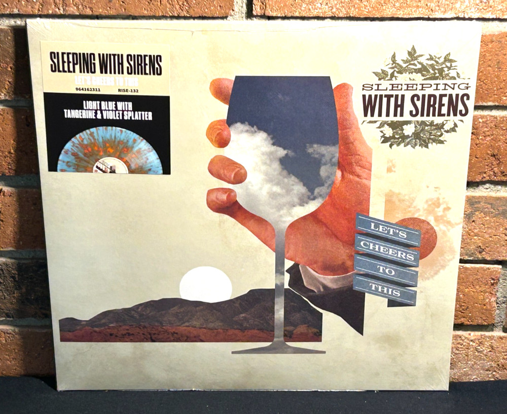 SLEEPING WITH SIRENS – Let’s Cheers To This, Ltd SPLATTER COLORED VINYL LP New!