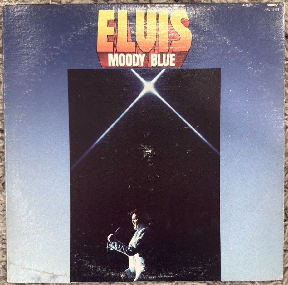 Elvis Presley – Moody Blue Translucent Blue PROMO Vinyl LP (EX)