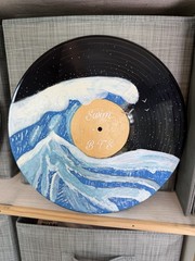 BTS Swim Vinyl Painted Album, Wall Decor K-pop.
