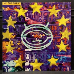 U2 Zooropa 12×12 1993 Promotional Flat – NM-