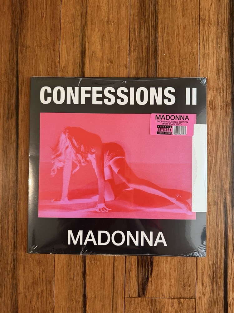 MADONNA CONFESSIONS II LIMITED EDITION BABY BLUE VINYL/TIKTOK (NEW/SEALED)