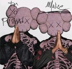 Clipse Pusha T Kaws Let God Sort Em Out Auto SIGNED Black LP Vinyl New