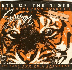 Survivor – Eye Of The Tiger (7″, Single, Styrene, Pit) (Very Good Plus (VG+))