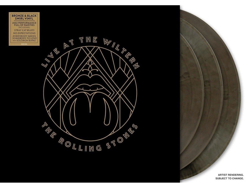 The Rolling Stones~Live At The Wiltern 3xLP, Bronze/Black Swirl Colored Vinyl