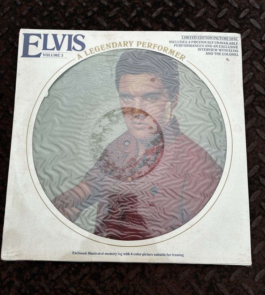 Elvis Presley A Legendary Performer Vol 3 Picture Disc Vinyl LP RCA 1978