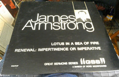 1969 JAMES ARMSTRONG Lotus In A Sea Of Fire US Sermon LP Word Christian NM/NM