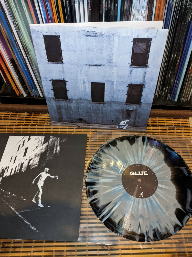 Boston Manor – GLUE – Black + Gray / Cyan / White Splatter – VG Wax! Ltd Ed /200