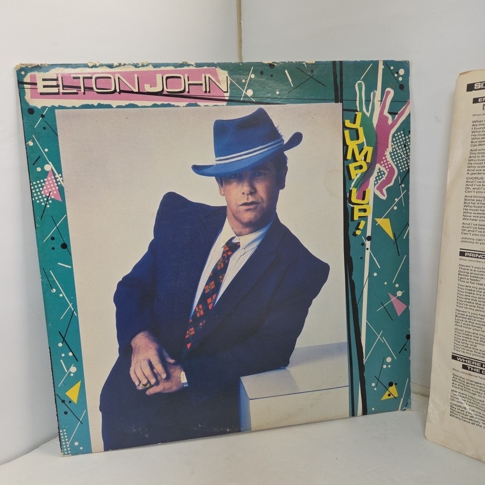Elton John Jump Up 1982 Geffen Records 33 RPM Vinyl Record Album LP