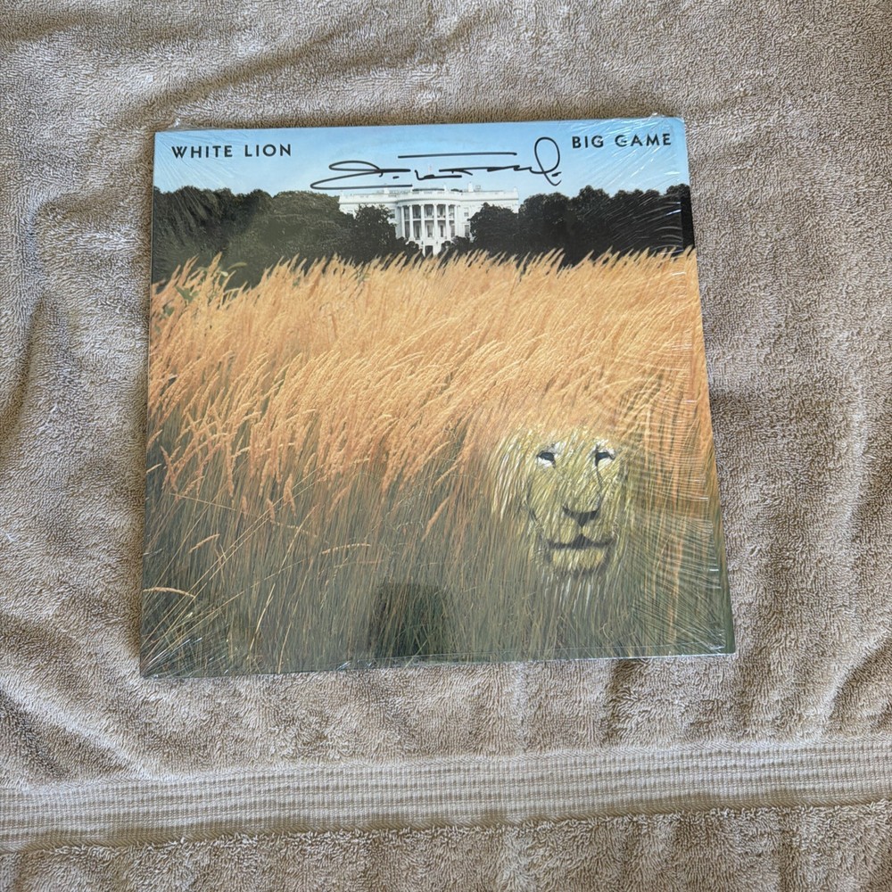 WHITE LION BIG GAME VINYL MIKE TRAMP SIGNED NM-