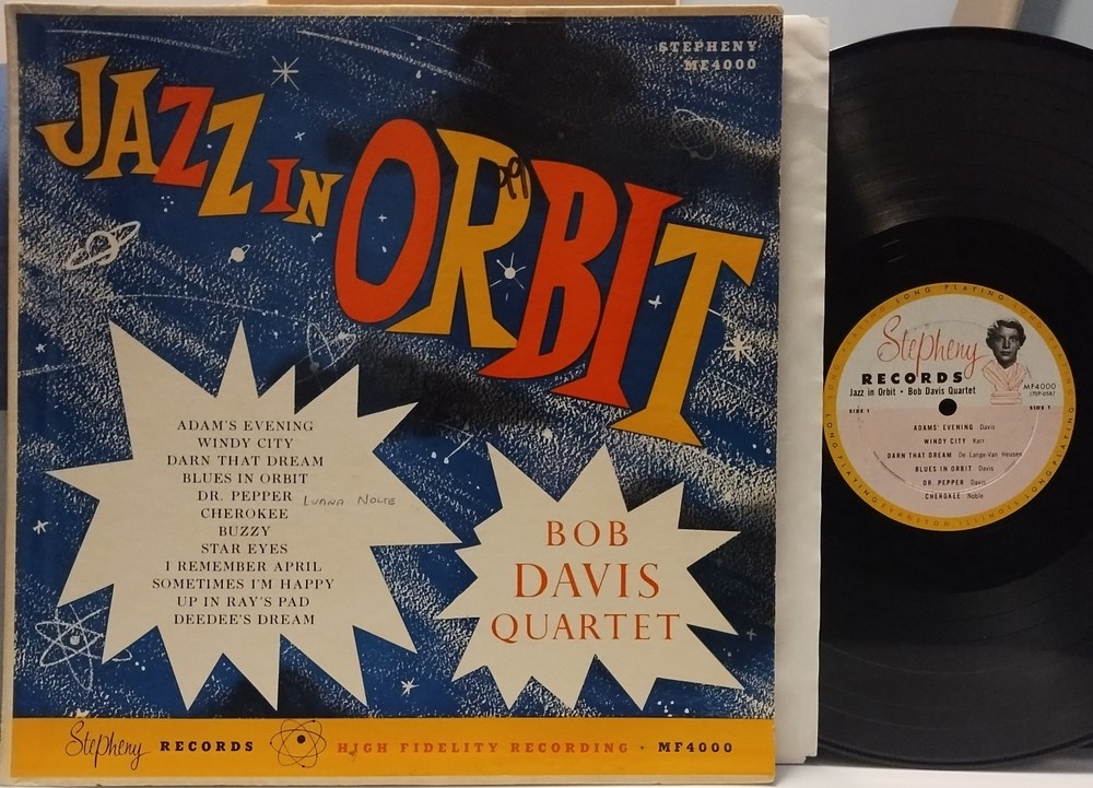 BOB DAVIS QUARTET Jazz in Orbit SCARCE 1958 DG STEPHENY LP Cool Jazz JOHN FRIGO