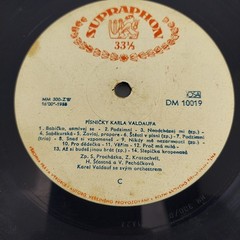 Supraphon, Pisnicky Karla Vacka & Karla Valdaufa 1953 LP 10″