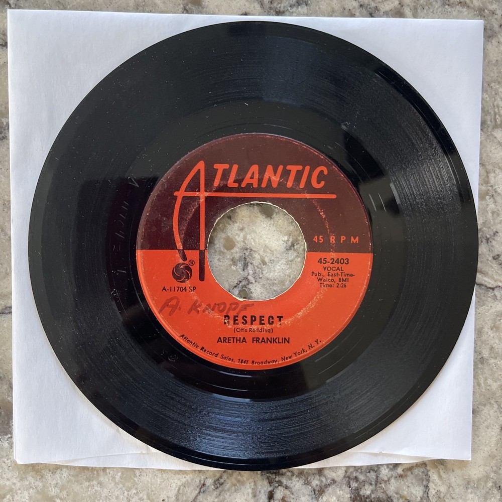 Aretha Franklin- Respect / Dr. Feelgood R&B Soul 1967 45-2403 45 Bin161