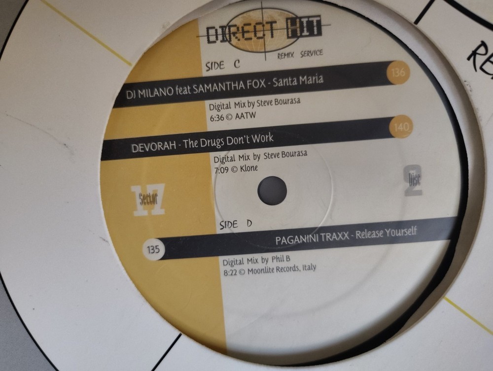 V/A – „DIRECT HIT SECTOR 17″/ DISC 2 ONLY! / PAGANNI TRAXX ~ DEVORAH ~ DJ MILANO