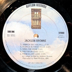 JACKSON BROWNE Saturate Before Using -1972 Orig Asylum LP Textured Cover