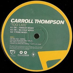 Carroll Thompson – Too Late (12″) (Very Good Plus (VG+)) – 4177132863