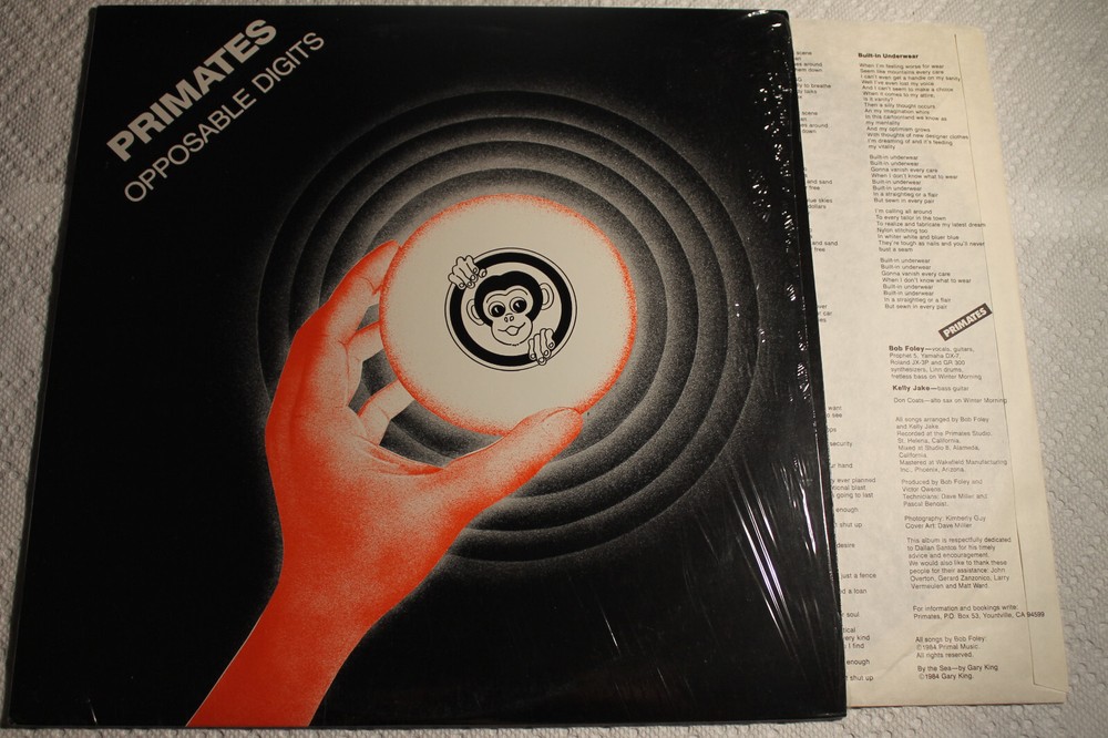 Primates – Opposable Digits US orig‘ private LP shrink 1984 post PUNK wave