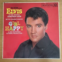 ELVIS PRESLEY Girl Happy 1965 VINYL LP RCA RD 7714 RED SPOT MONO VGC