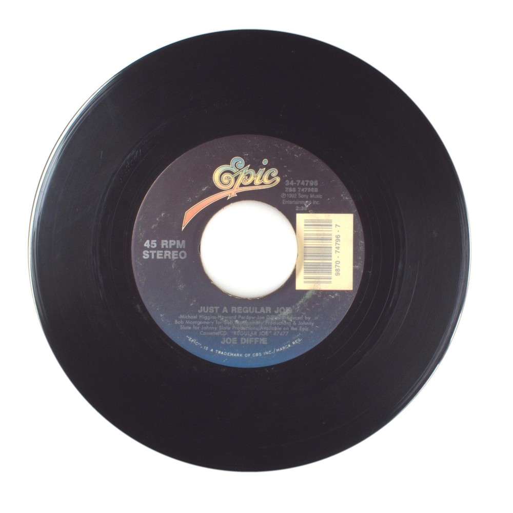 Joe Diffie – Just a Regular Joe; Startin‘ Over Blues – Vinyl Record 45 RPM 7″