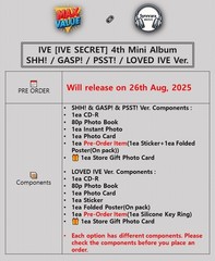 IVE [IVE SECRET] 4th EP Album/CD+Photo Book+Card+Poster+POB+GIFT K-POP SEALED