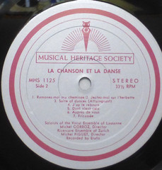 „La Chanson & La Danse“ Vinyl Stereo LP, MHS 33rpm, EX/EX