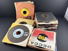 Vintage 45’s Record Collection in Jackets – 81 Records 65 artists – Vinyl Snap
