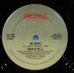 RUN-D.M.C. 30 DAYS 12″ SINGLE 1984 ORIGINAL PRESS GREAT CONDITION! VG++/VG++!!